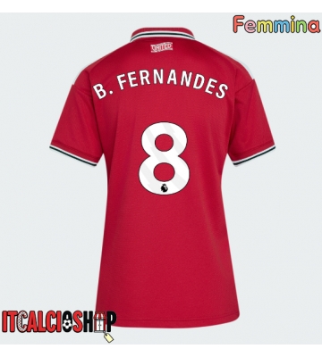 Manchester United Bruno Fernandes #8 Prima Maglia Femmina 2026-27 Manica Corta